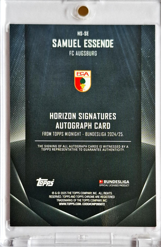 2024-25 Topps Midnight Bundesliga Auto Samuel Essende /99 FC Augsburg