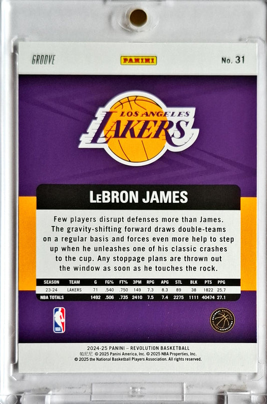 2024-25 Panini Revolution Groove #31 Lebron James
