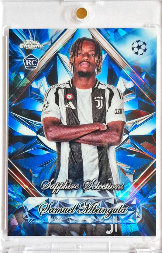 2024-25 Topps Chrome Sapphire RC Rookie Samuel Mbangula