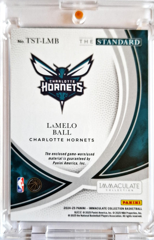 2024-25 Panini Immaculate The Standard Jersey Lamelo Ball 92/99 Charlotte Hornets