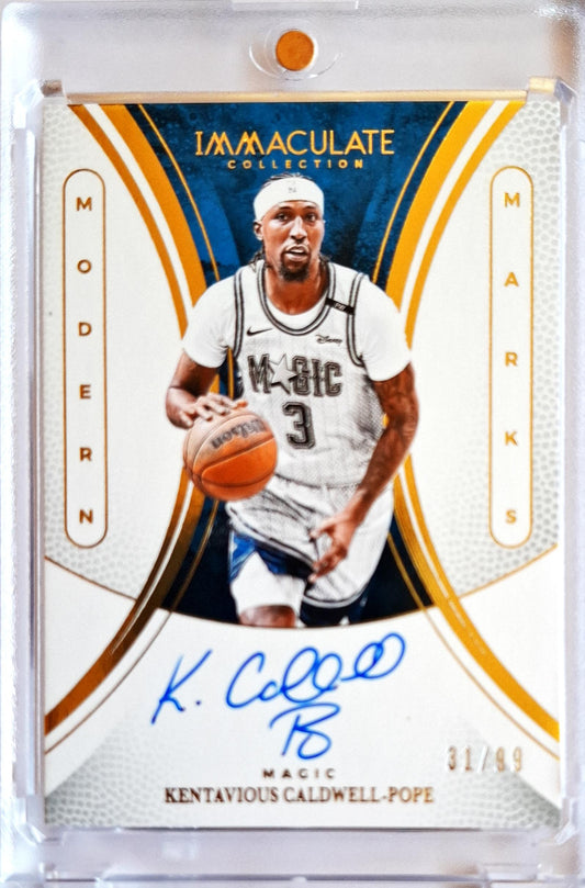 2024-25 Panini Immaculate Modern Marks KCP Kentavious Caldwell-Pope Auto /99 Orlando Magic