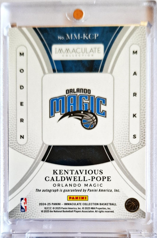 2024-25 Panini Immaculate Modern Marks KCP Kentavious Caldwell-Pope Auto /99 Orlando Magic