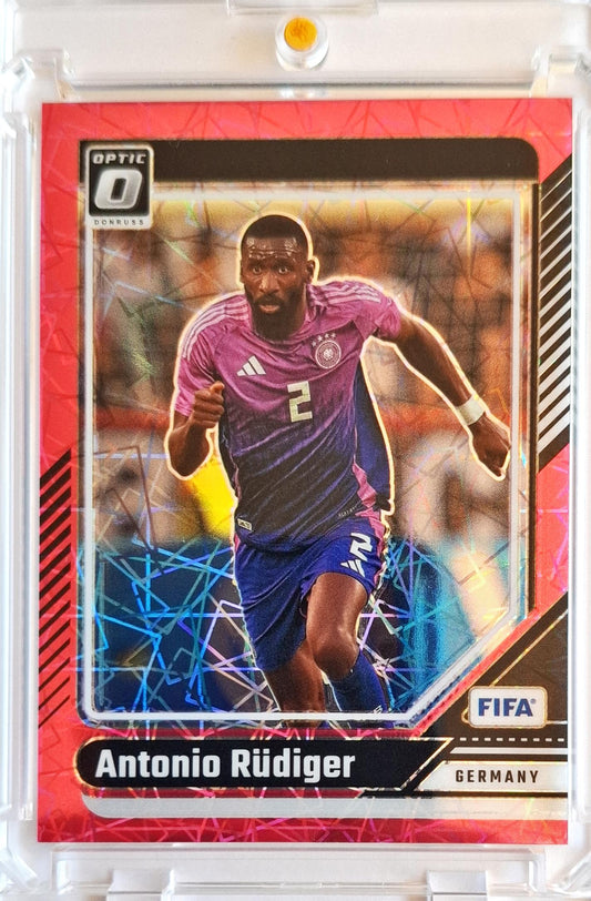 2024-25 Panini Donruss Soccer Fifa Antonio Rüdiger Pink Ice Prizm /99 DFB Deutschland
