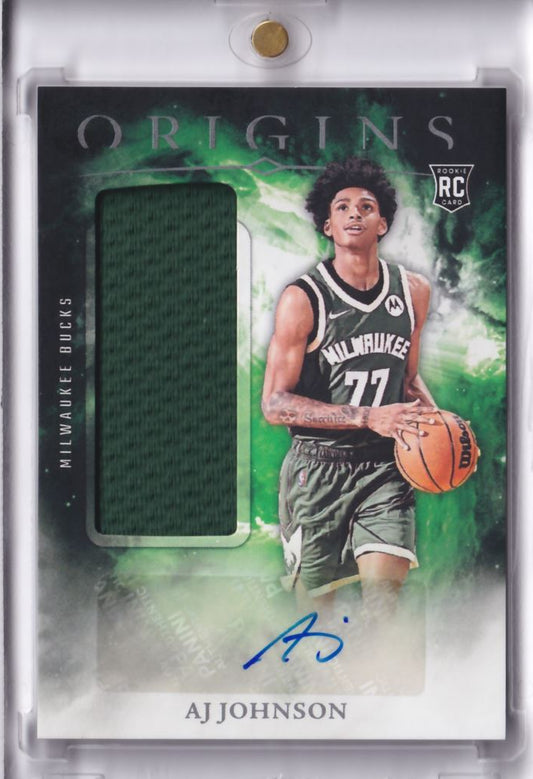 2024-25 Origins RC Rookie Jersey Autograph Auto AJ Johnson