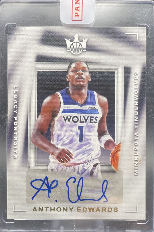 2022-23 Panini Court Kings Legacy Portraits Auto Autograph Anthony Edwards /99