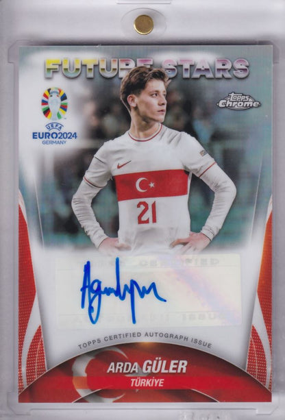 2024 Topps Chrome UEFA Euro Future Stars Auto Autograph Arda Güler Türkiye