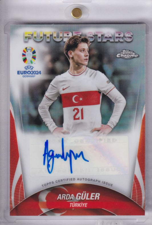 2024 Topps Chrome UEFA Euro Future Stars Auto Autograph Arda Güler Türkiye