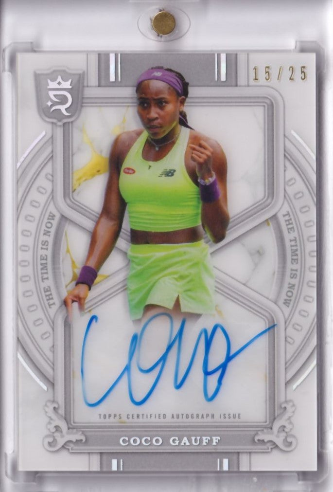 2024 Topps Royalty Tennis The Time is Now Auto Autgraph Coco Gauff /25