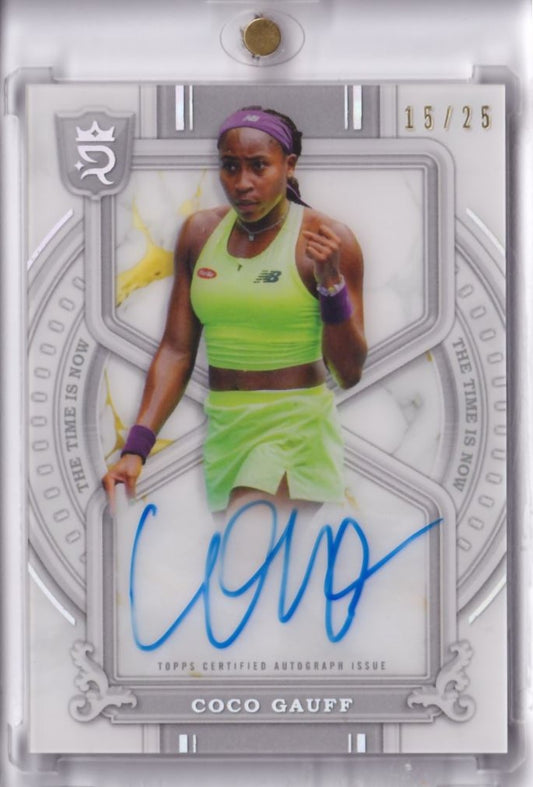 2024 Topps Royalty Tennis The Time is Now Auto Autgraph Coco Gauff /25