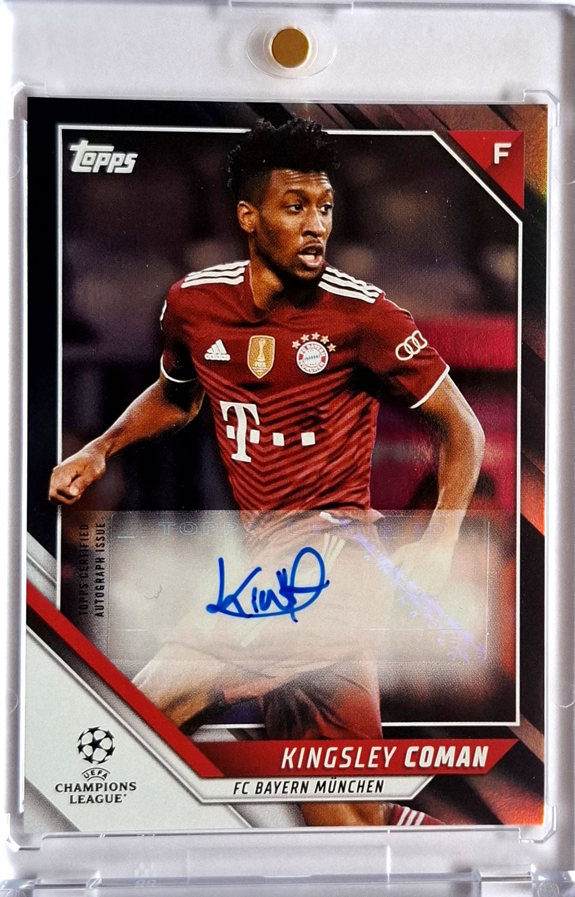 2021-22 Topps UCL Kingsley Coman Auto 07/10 FC Bayern München