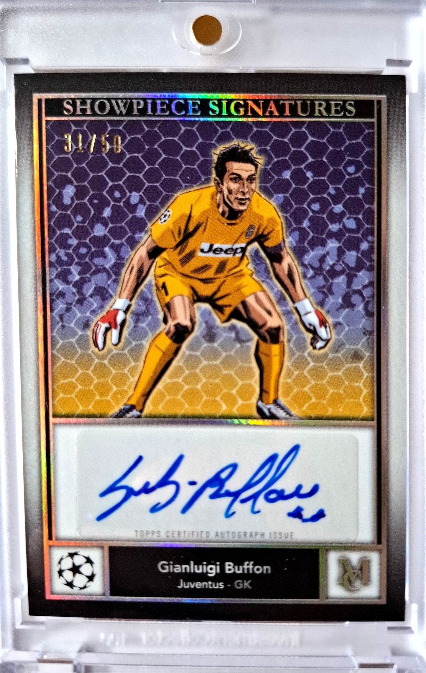 2024-25 Topps Museum UCC Showpiece Signatures Gianluigi Buffon Auto 31/50 Juventus Turin