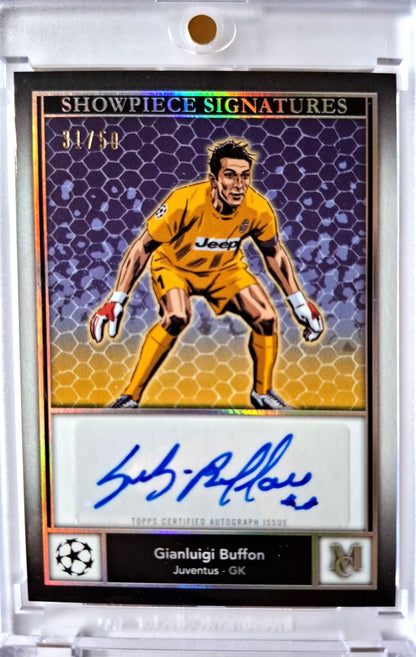 2024-25 Topps Museum UCC Showpiece Signatures Gianluigi Buffon Auto 31/50 Juventus Turin