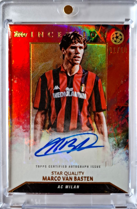 2023-24 Topps Inception Star Quality Marco van Basten Auto 01/10 AC Milan