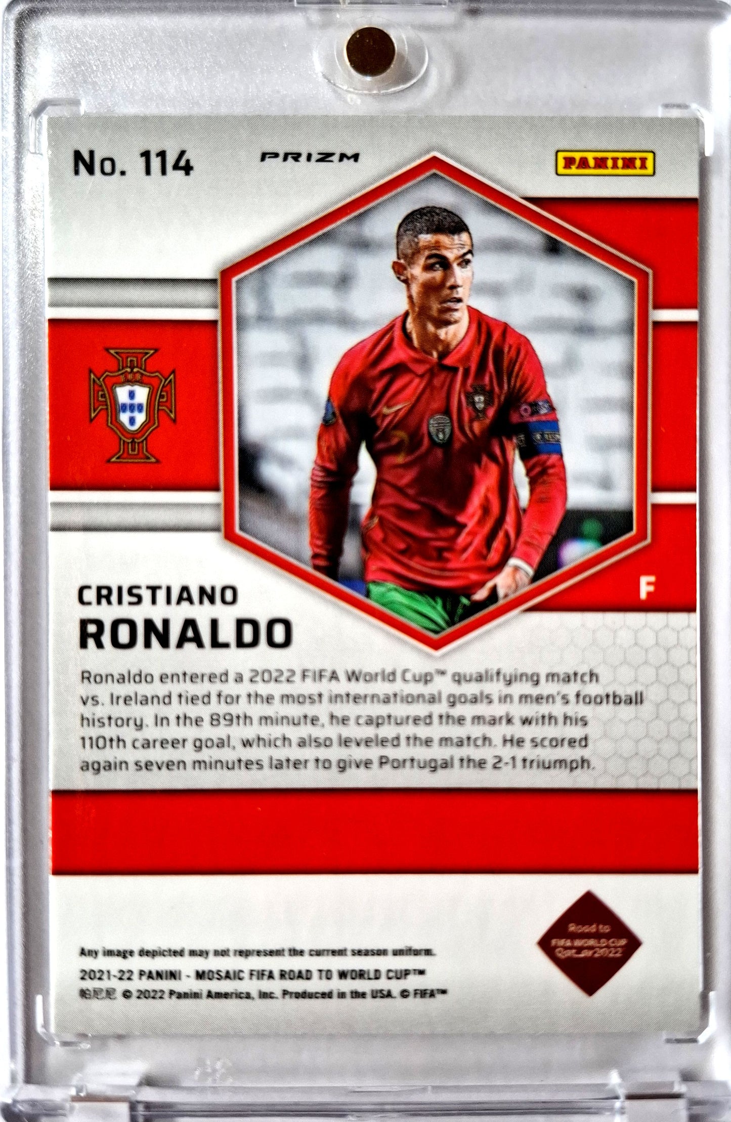 2021-22 Panini Mosaic Prizm Cristiano Ronaldo Portugal