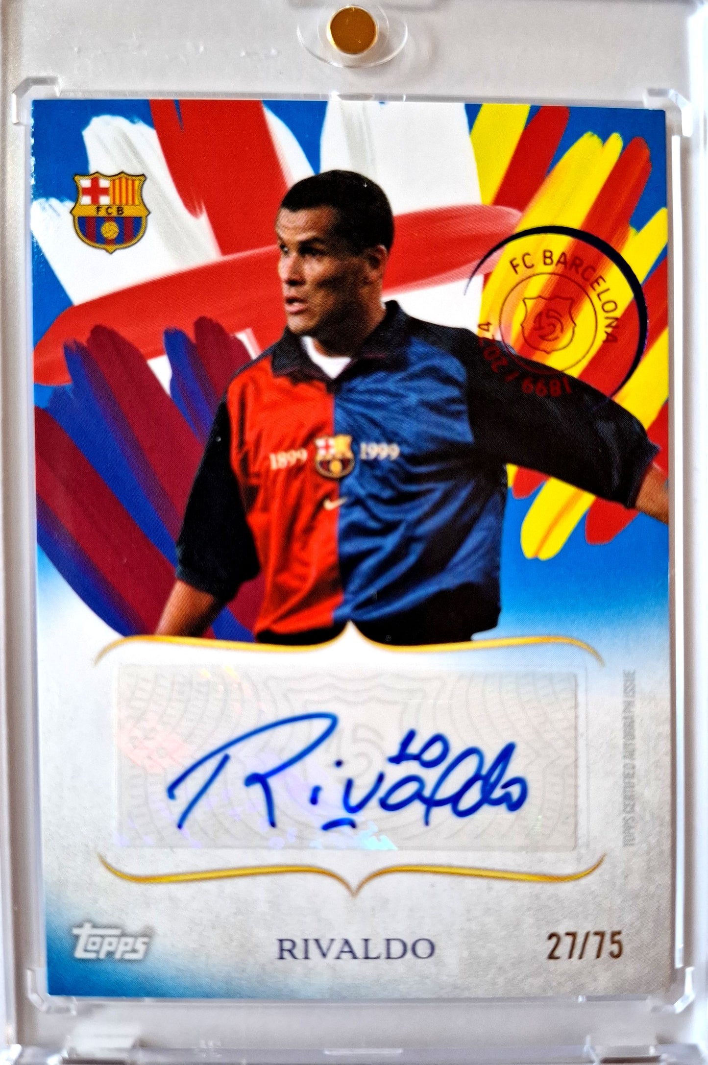 2024-25 125 Years Anniversary FC Barcelona Legacy Rivaldo Auto 27/75