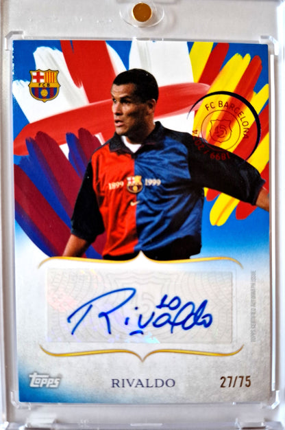 2024-25 125 Years Anniversary FC Barcelona Legacy Rivaldo Auto 27/75