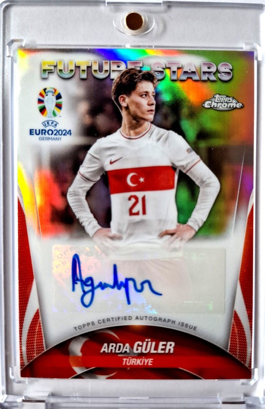2024 Topps Chrome UEFA Euro 2024 Autograph Arda Güler Auto Türkei Türkiye