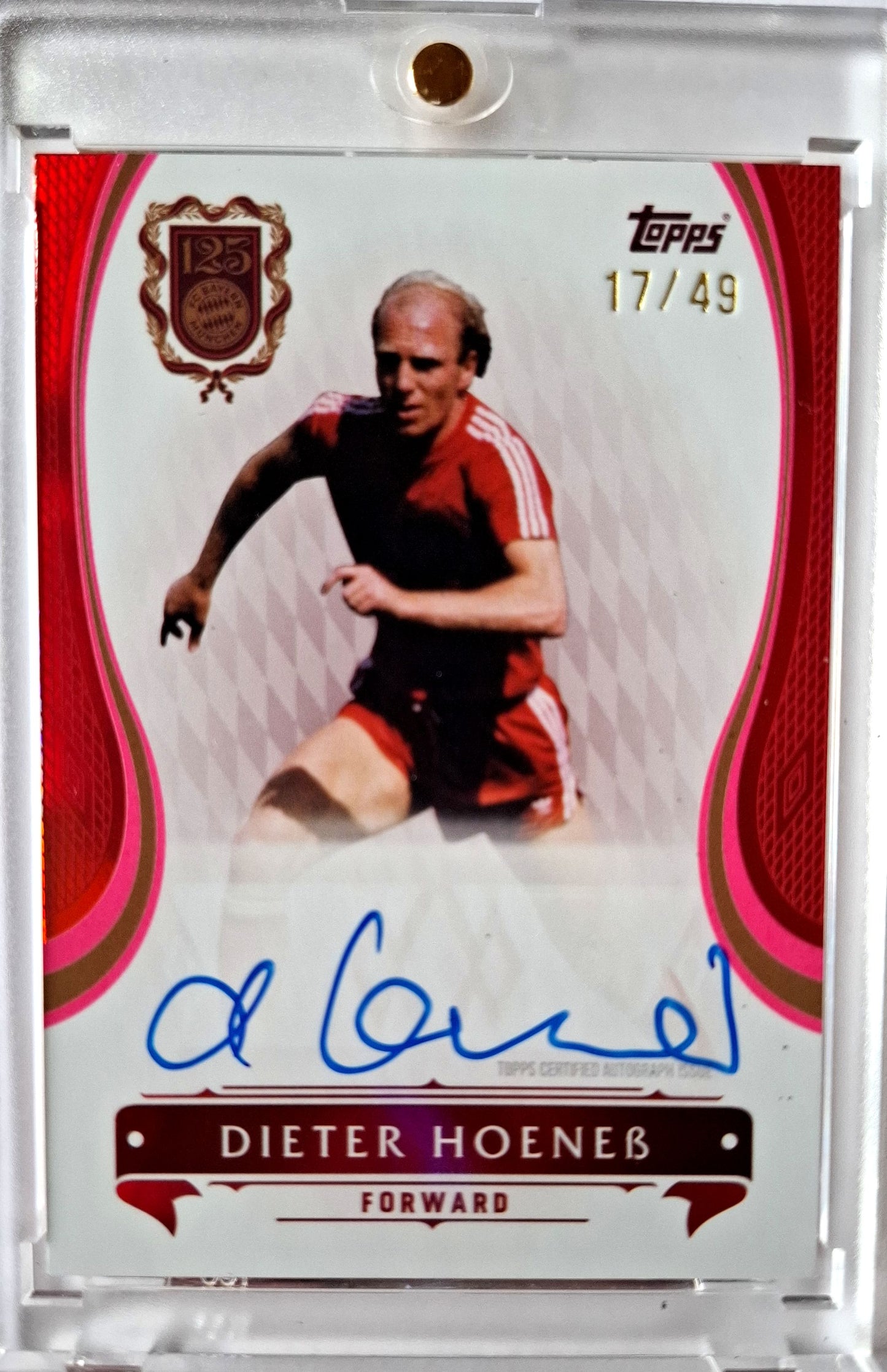 2024-25 Topps 125 Years Anniversary FC Bayern München Set Dieter Hoeness Auto 17/49