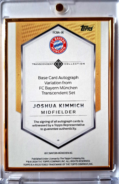 2024 Topps Transcedent Gold Frame On Card Auto Joshua Kimmich 11/19 FC Bayern München