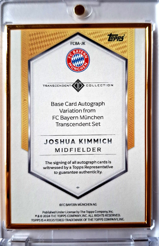 2024 Topps Transcedent Gold Frame On Card Auto Joshua Kimmich 11/19 FC Bayern München