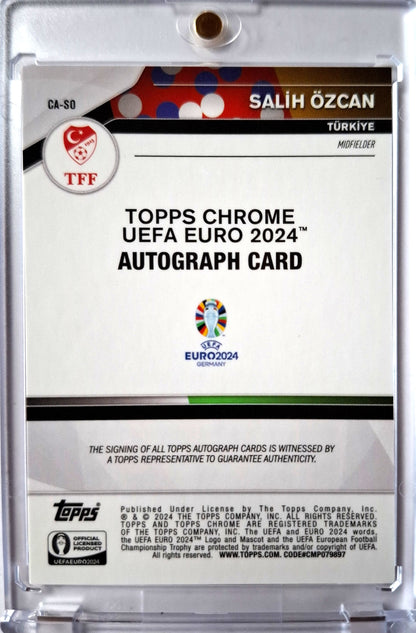2024 Topps Chrome UEFA Euro 2024 Autograph Salih Özcan Auto Türkei Türkiye