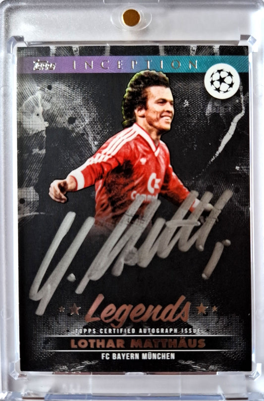 2024-25 Topps Inception UCC Silver Signings Autograph Lothar Matthäus Auto FC Bayern München