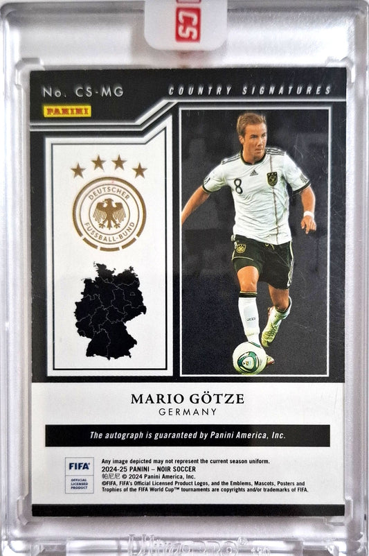 2024-25 Panini Noir Country Signatures Mario Götze on card Auto 45/99 Deutschland Sealed