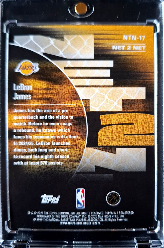 2025-26 Topps NBA Hoops Net 2 Net Lebron James SP Los Angeles Lakers