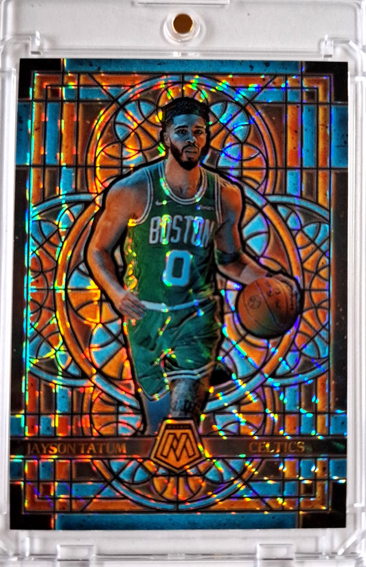 2024-25 Panini Mosaic Stained Glass Jayson Tatum Case Hit SSP Karte Boston Celtics.