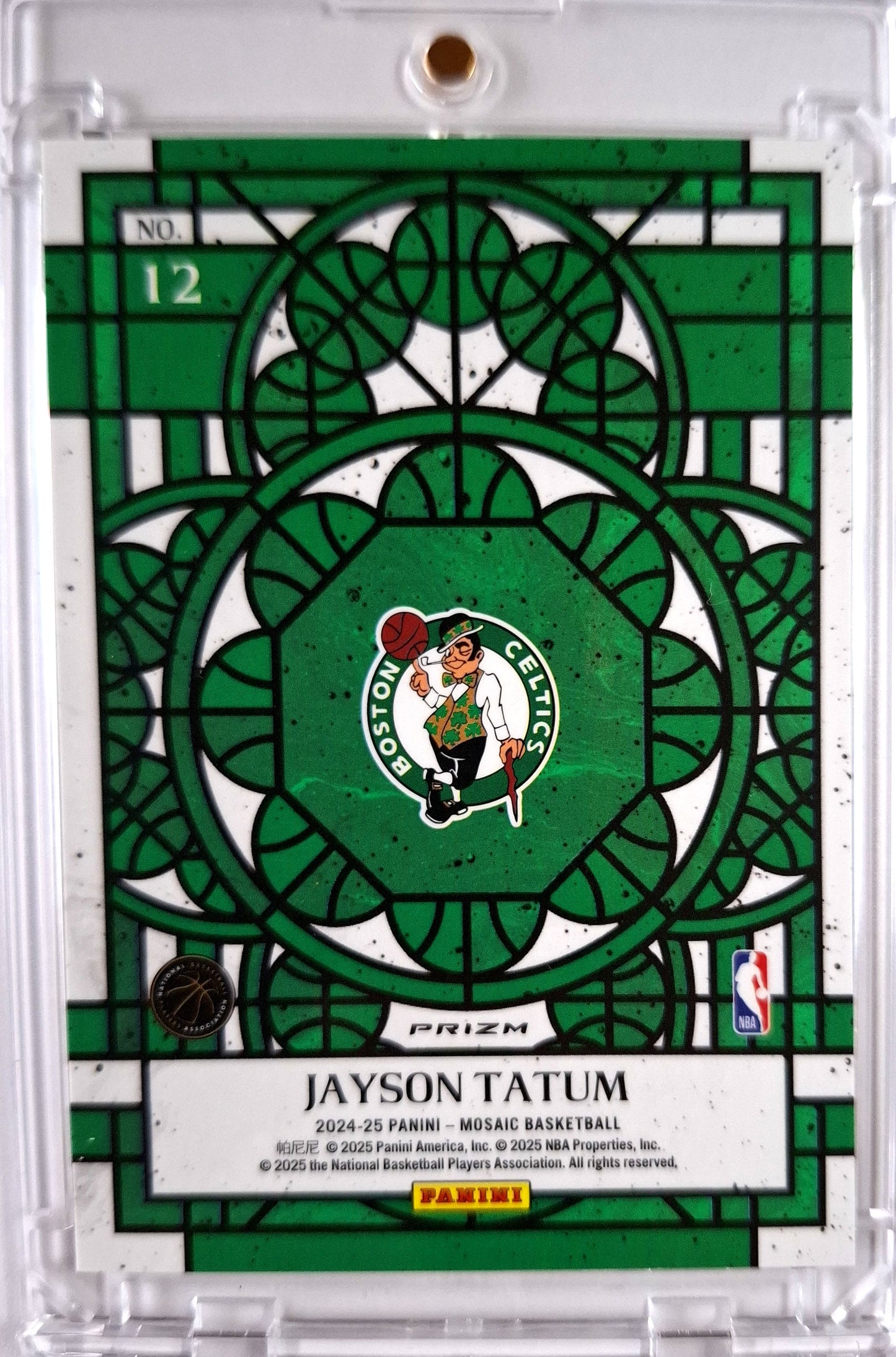 2024-25 Panini Mosaic Stained Glass Jayson Tatum Case Hit SSP Boston Celtics