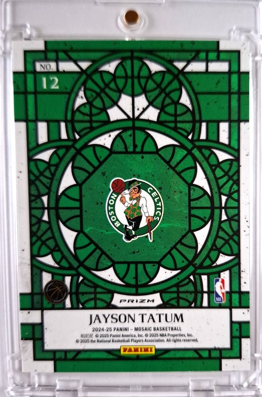 2024-25 Panini Mosaic Stained Glass Jayson Tatum Case Hit SSP Boston Celtics
