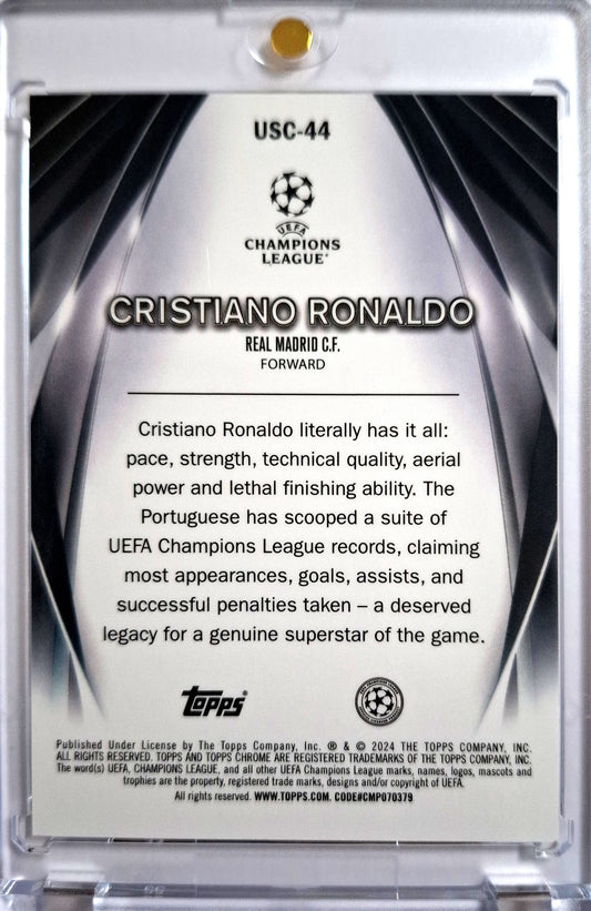 2023-24 Topps Chrome UCC Ultimate Stage Cristiano Ronaldo 083/150 Real Madrid