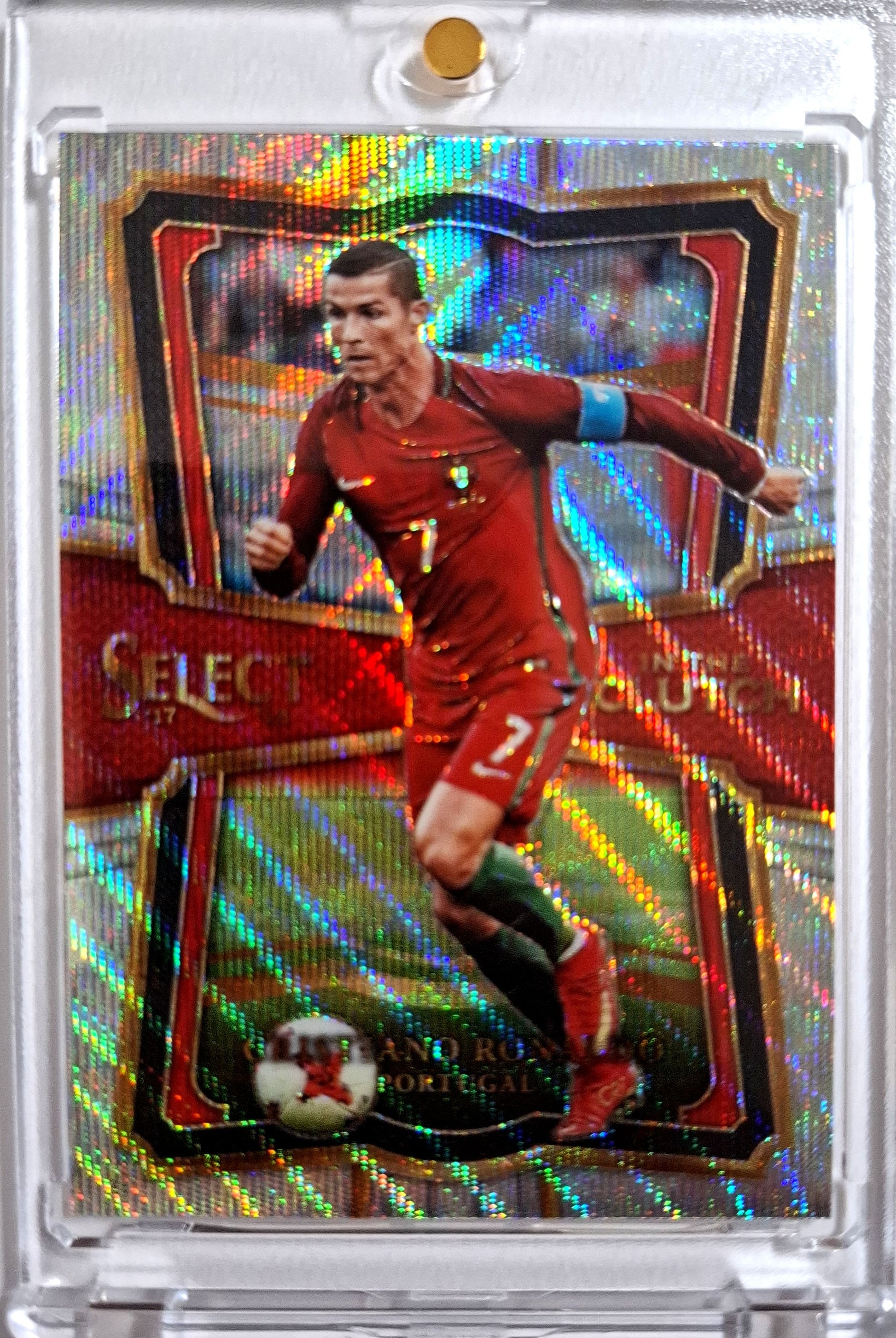 2017-18 Panini Select Soccer In The Clutch Cristiano Ronaldo Karte Portugal.