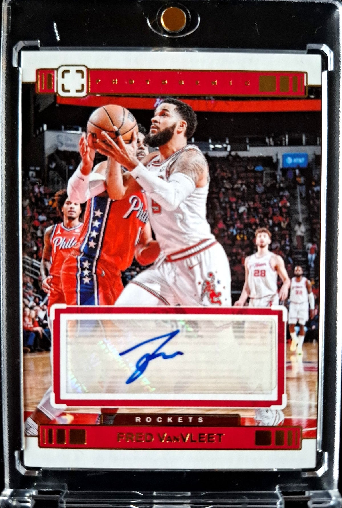 2023-24 Panini Photogenic Veteran Autographs Fred VanVleet Auto Karte Houston Rockets.