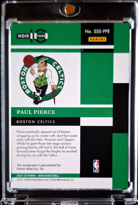 2024-25 Panini Noir Sneaker Spotlight Signatures Paul Pierce Auto 11/99 Boston Celtics