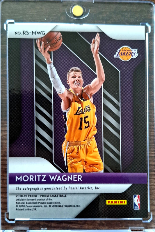 2018-19 Panini Prizm Rookie Signatures Moritz Wagner RC Auto Los Angeles Lakers