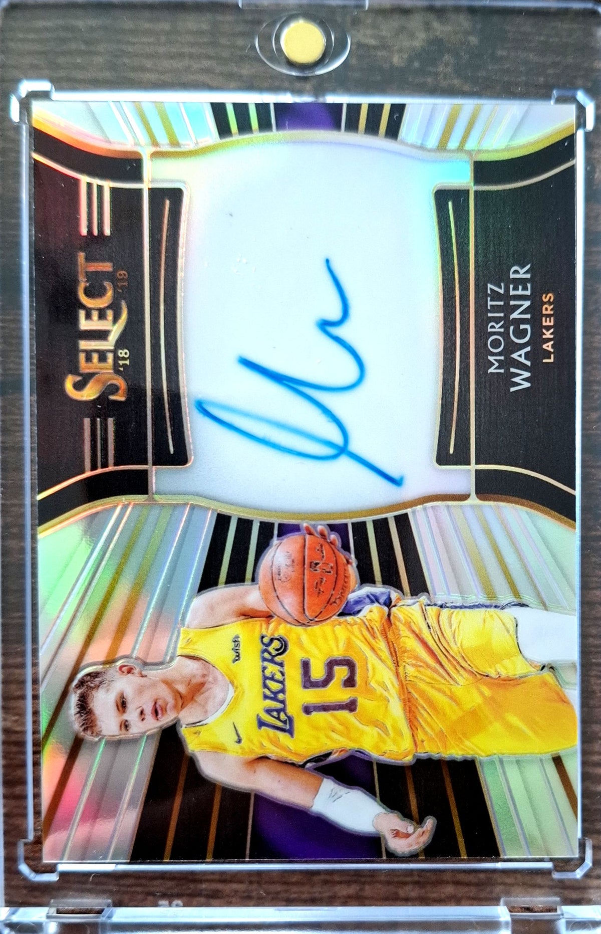 2018-19 Panini Select Rookie Signatures Moritz Wagner RC Rookie On-Card Auto Karte 153/199 Los Angeles Lakers.