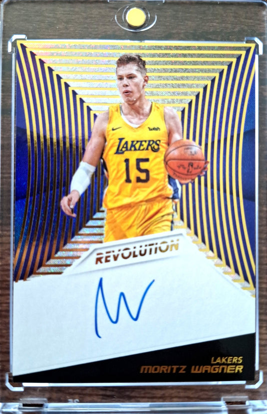 2018-19 Panini Revolution Rookie Autographs Moritz Wagner RC Rookie On-Card Auto Los Angeles Lakers.