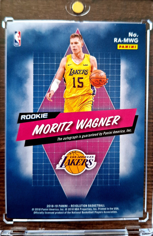 2018-19 Panini Revolution Rookie Autographs Moritz Wagner RC on Card Auto Los Angeles Lakers