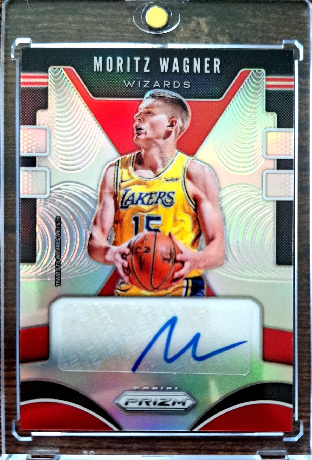 2019-20 Panini Prizm Signatures Moritz Wagner Auto Washington Wizards.