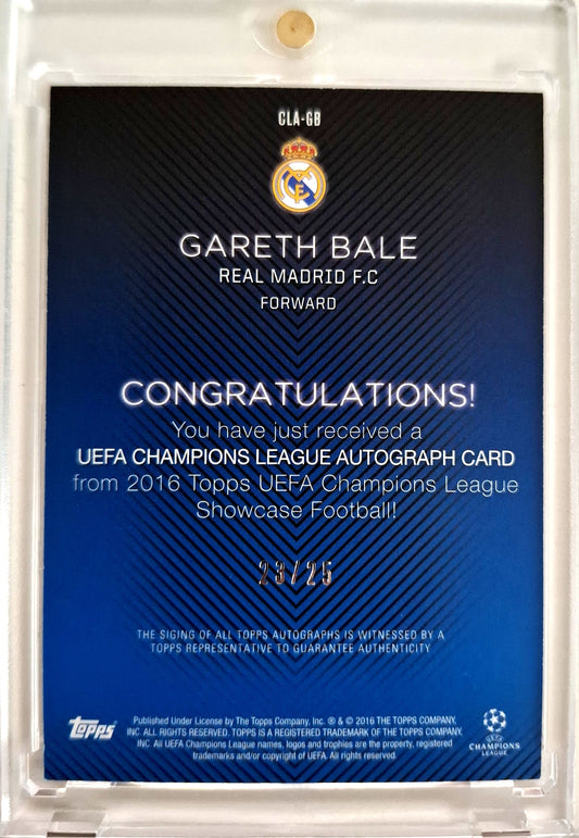 2016 Topps Showcase UCL Red Gareth Bale Auto 23/25 Real Madrid