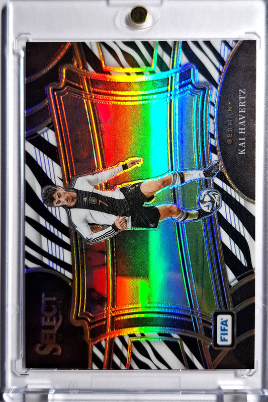 2023-24 Panini Select Field Level Zebra Prizm Kai Havertz Karte 09/25 Deutschland.