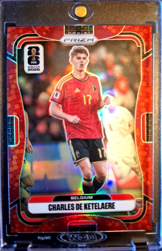 2026 Panini Prizm FIFA World Cup Charles De Ketelaere Maple Leaf Karte 27/86 Belgien.