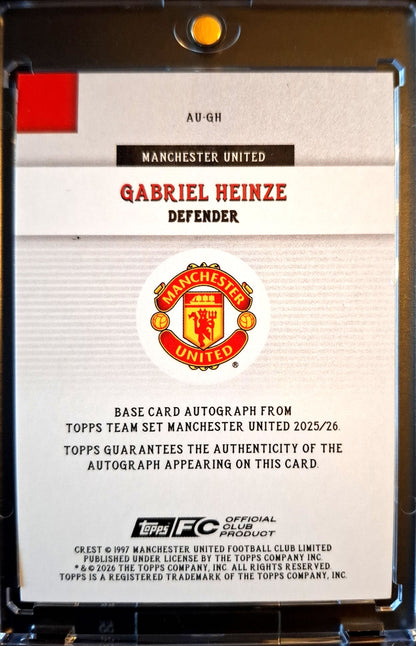 2025-26 Topps Team Set Manchester United Gabriel Heinze Auto 106/150
