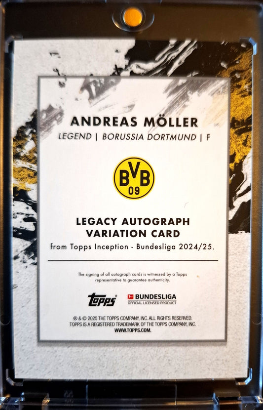 2024-25 Topps Inception Bundesliga Anreas Möller Legacy Auto 40/49 Borussia Dortmund