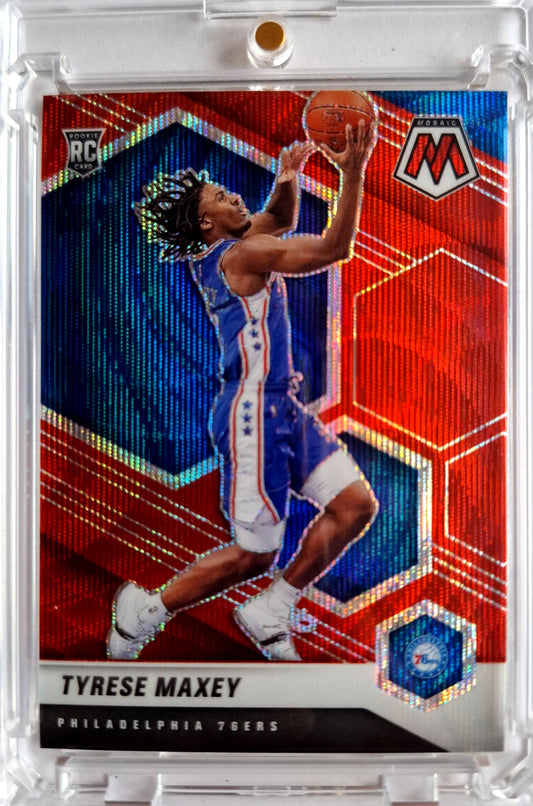 2020-21 Panini Prizm Red Tyrese Maxey RC Rookie Philadelphia 76ers