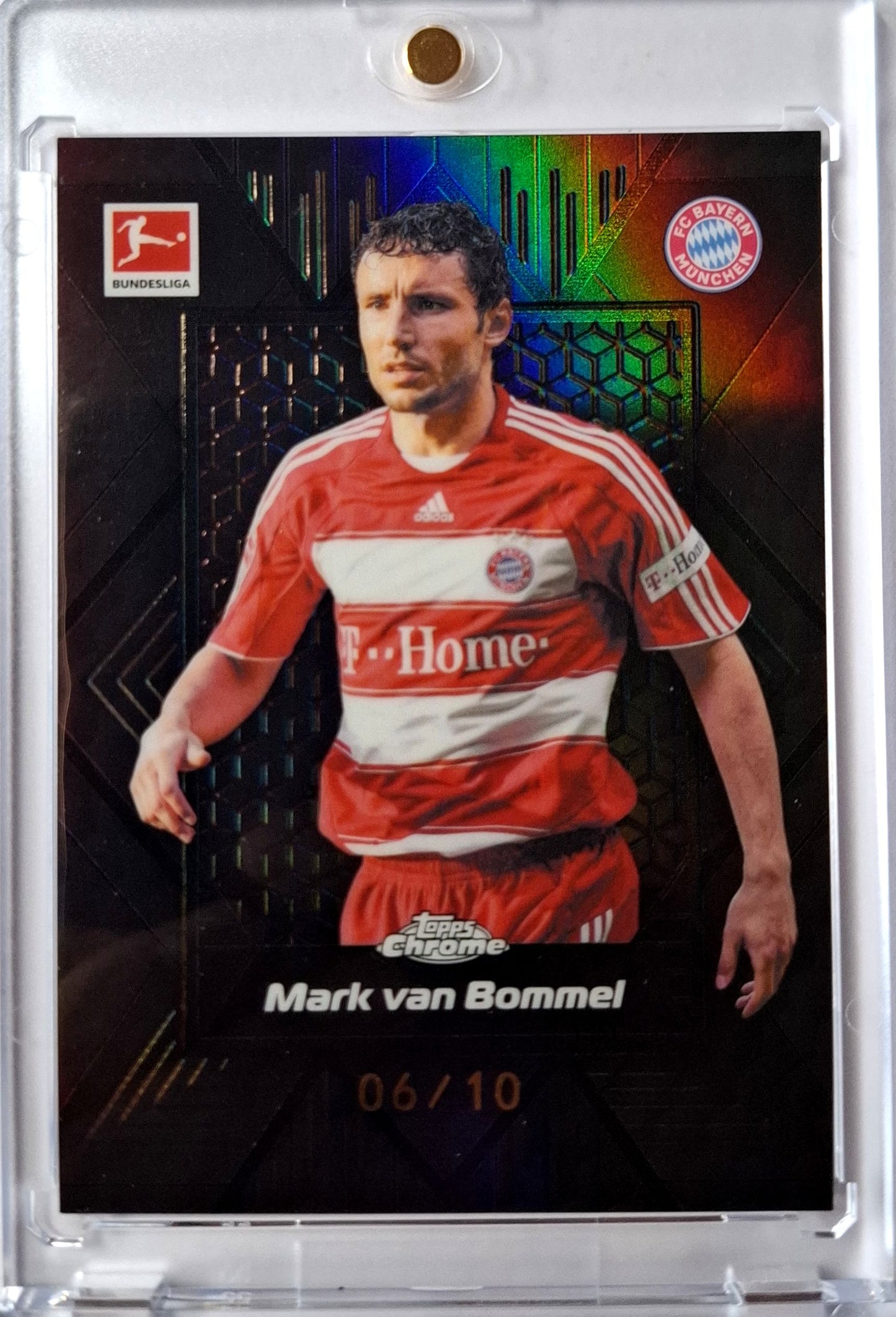 2025-26 Topps Chrome Bundesliga Legend Black Refractor Mark van Bommel 06/10 FC Bayern München