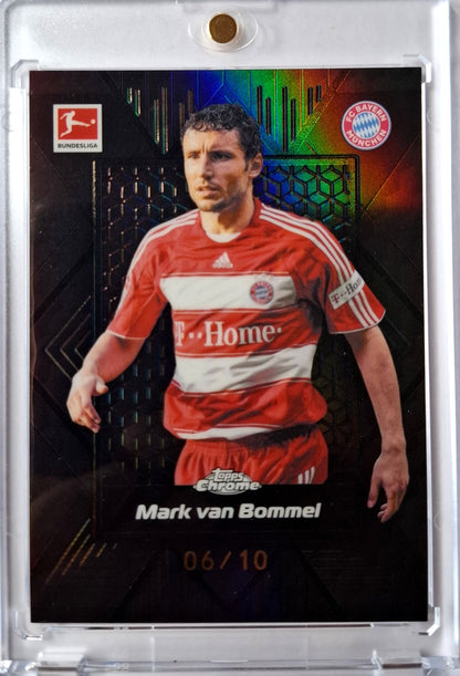 2025-26 Topps Chrome Bundesliga Legend Black Refractor Mark van Bommel 06/10 FC Bayern München