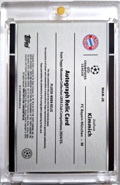 2024-25 Topps Museum UCC Autograph Relic Joshua Kimmich Auto Jersey 135/150 Player Worn Bayern München