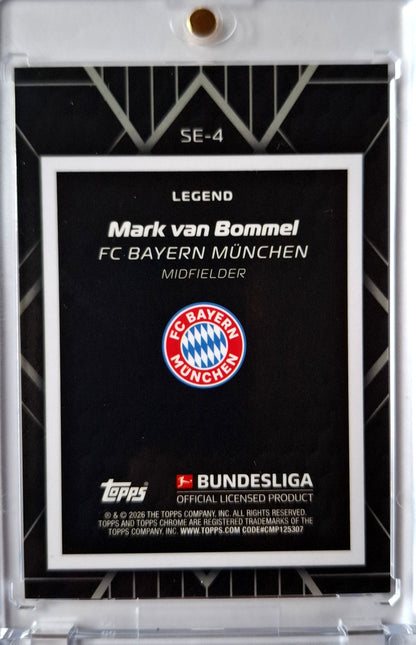 2025-26 Topps Chrome Bundesliga Legend Black Refractor Mark van Bommel 06/10 FC Bayern München